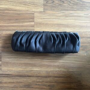 Carlo Fellini Black Pleated Clutch